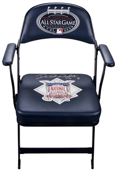2008 David Wright Game Used and Autographed All Star Game Clubhouse Chair (MLB Authenticated & JSA) 